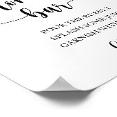 Lemon Baby shower Momosa Bar Sign Poster (Hoek)