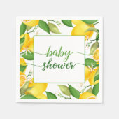 Lemon Baby shower Napkin Servet (Voorkant)