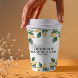 Lemon Baby shower Papieren Bekers