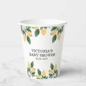 Lemon Baby shower Papieren Bekers (Voorkant)