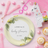 Lemon Baby shower Papieren Bordje (Feest)