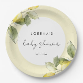 Lemon Baby shower Papieren Bordje