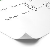 Lemon baby shower Raad hoeveel snoepjes Poster (Hoek)