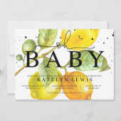 Lemon Baby shower Uitnodiging (Voorkant)