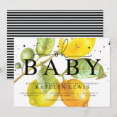 Lemon Baby shower Uitnodiging (Voorkant / Achterkant)
