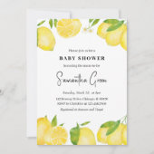 Lemon Baby shower Uitnodiging (Voorkant)