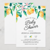 Lemon Baby shower Uitnodiging (Voorkant / Achterkant)