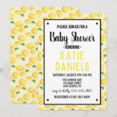 Lemon Baby shower Uitnodiging (Voorkant / Achterkant)
