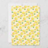 Lemon Baby shower Uitnodiging (Achterkant)