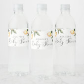 Lemon baby shower waterfles etiket (Flessen)