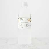 Lemon baby shower waterfles etiket (Voorkant)