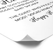 Lemon Baby Sock Hunt Shower Game Sign Poster (Hoek)