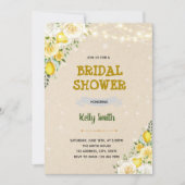 Lemon baby sprinkle invite bedankkaart (Voorkant)