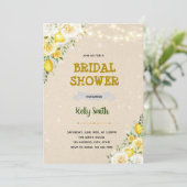 Lemon baby sprinkle invite bedankkaart (Staand voorkant)
