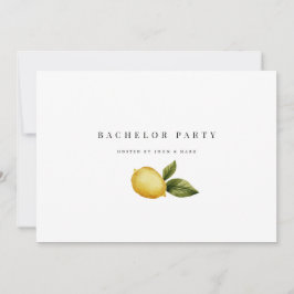 Lemon Bachelor feest Uitnodiging Kaart