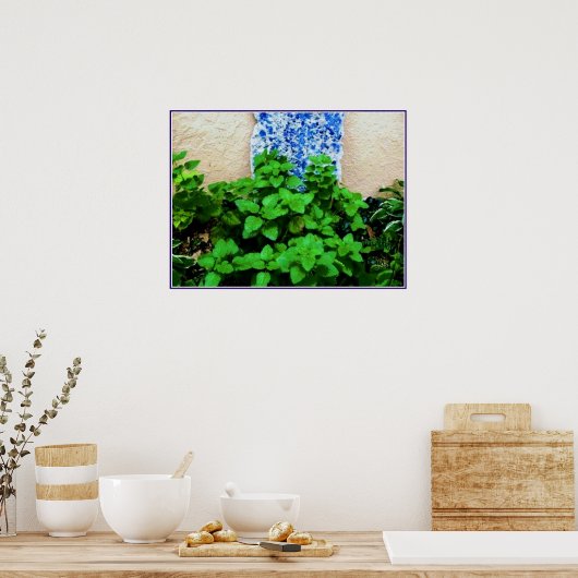 Lemon Balm Herb Garden Poster (Keuken)
