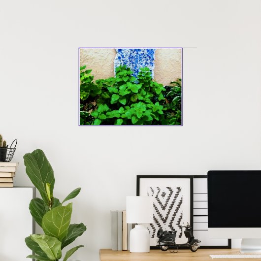 Lemon Balm Herb Garden Poster (Thuiskantoor)
