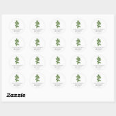 Lemon Balm Memorial Funeral Seed Packet Ronde Sticker (Vel)
