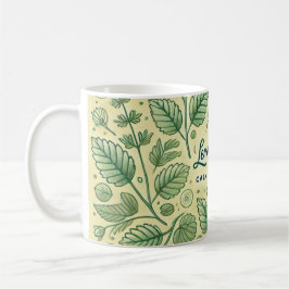 Lemon Balm Tea Design AI kunst Koffiemok