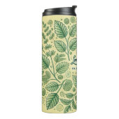 Lemon Balm Tea Design AI kunst Thermosbeker (Gedraaid links)