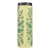Lemon Balm Tea Design AI kunst Thermosbeker (Achterkant)
