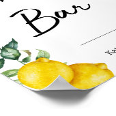 Lemon Bar citroenen bord gepersonaliseerd Poster (Hoek)
