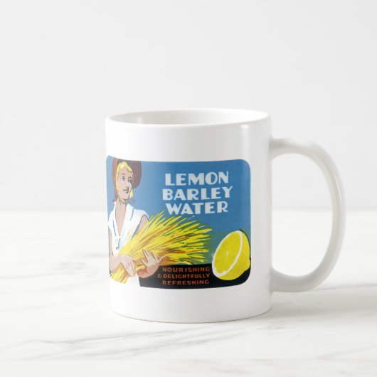 Lemon Barley Water Label Koffiemok (Rechts)
