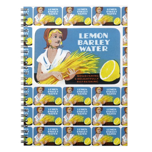Lemon Barley Water Label multiprint Notitieboek (Voorkant)