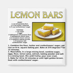 Lemon Bars Magneet