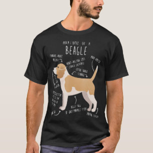 Lemon Beagle Dog Anatomy Cute Pet Dog mam Pap T-shirt