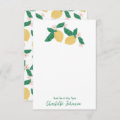 Lemon Bedankkaart (Voorkant / Achterkant)