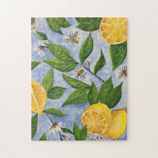 Lemon & Bees Puzzle Legpuzzel (Verticaal)