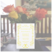 Lemon Bells Scrollwork Ontwerp Wedding Save The Date