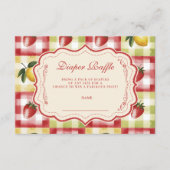 Lemon Berry Picnic Diapper Raffle Informatiekaartje (Voorkant)