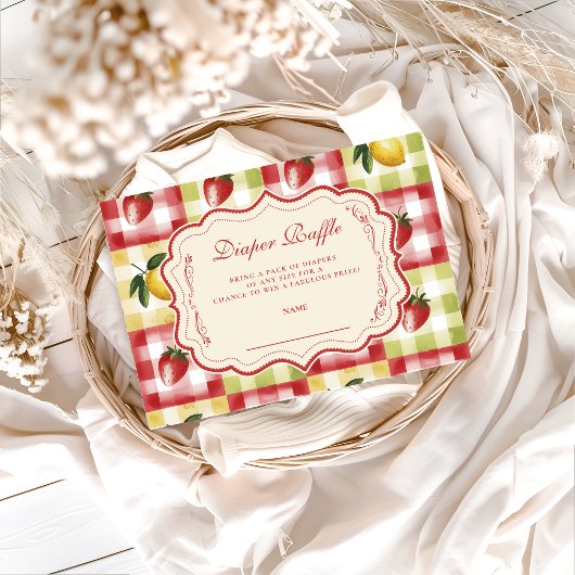 Lemon Berry Picnic Diapper Raffle Informatiekaartje