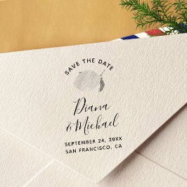 Lemon BEWAART DE DATUM-kalligrafie Zelfinktende Stempel