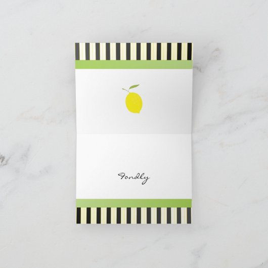 Lemon Bicycle Kaart (Binnen)