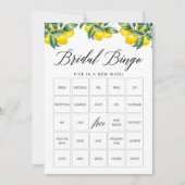 Lemon Bingo Game Kaart Vrijgezellenfeest Thema (Voorkant)