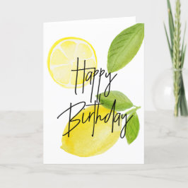Lemon Birthday Kaart