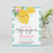 Lemon Birthday nodigt ons belangrijkste pleisterfe Kaart (Staand voorkant)