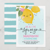 Lemon Birthday nodigt ons belangrijkste pleisterfe Kaart (Voorkant / Achterkant)