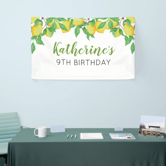 Lemon Birthday Personalized banner (Beurs)