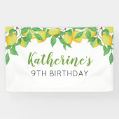 Lemon Birthday Personalized banner (Horizontaal)