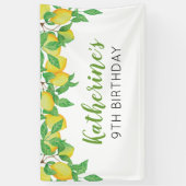Lemon Birthday Personalized banner (Verticaal)