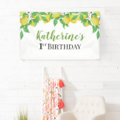 Lemon Birthday Personalized banner (Insitu)