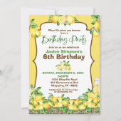 Lemon Birthday Uitnodiging (Voorkant)
