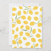 Lemon Birthday Uitnodiging (Achterkant)