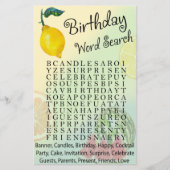 Lemon Birthday word search game (Voorkant)