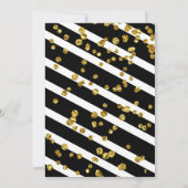 Lemon Black Theme Elegant Bridal Shower Kaart (Achterkant)