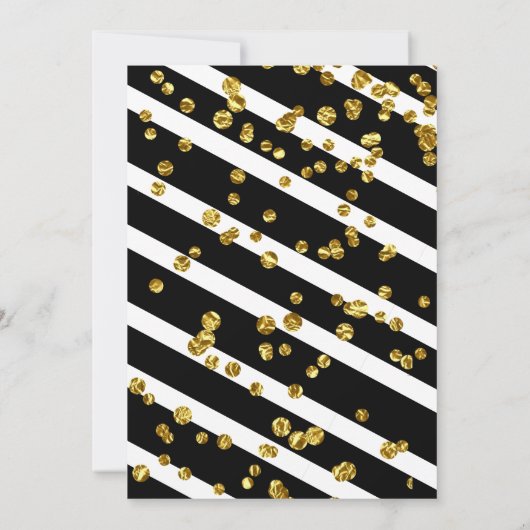 Lemon Black Theme Elegant Bridal Shower Kaart (Achterkant)